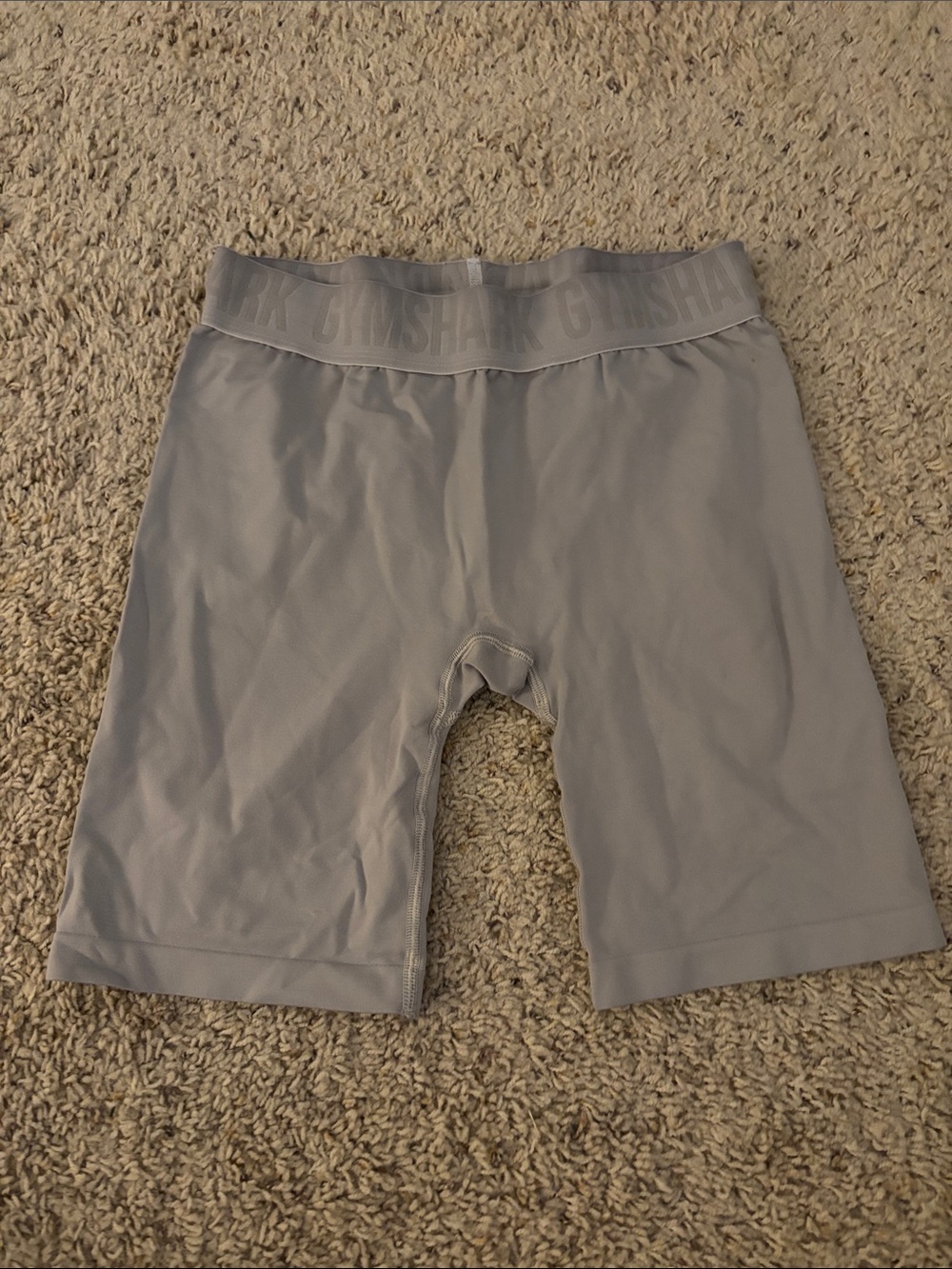 Gymshark Grey High-Waisted Seamless Biker Shorts!